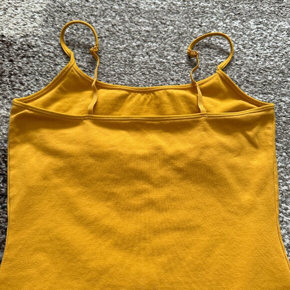 EXPRESS (S) Mustard Yellow Original Best Loved Bra Fitted Cami Honey Golden #1 - Picture 6 of 8